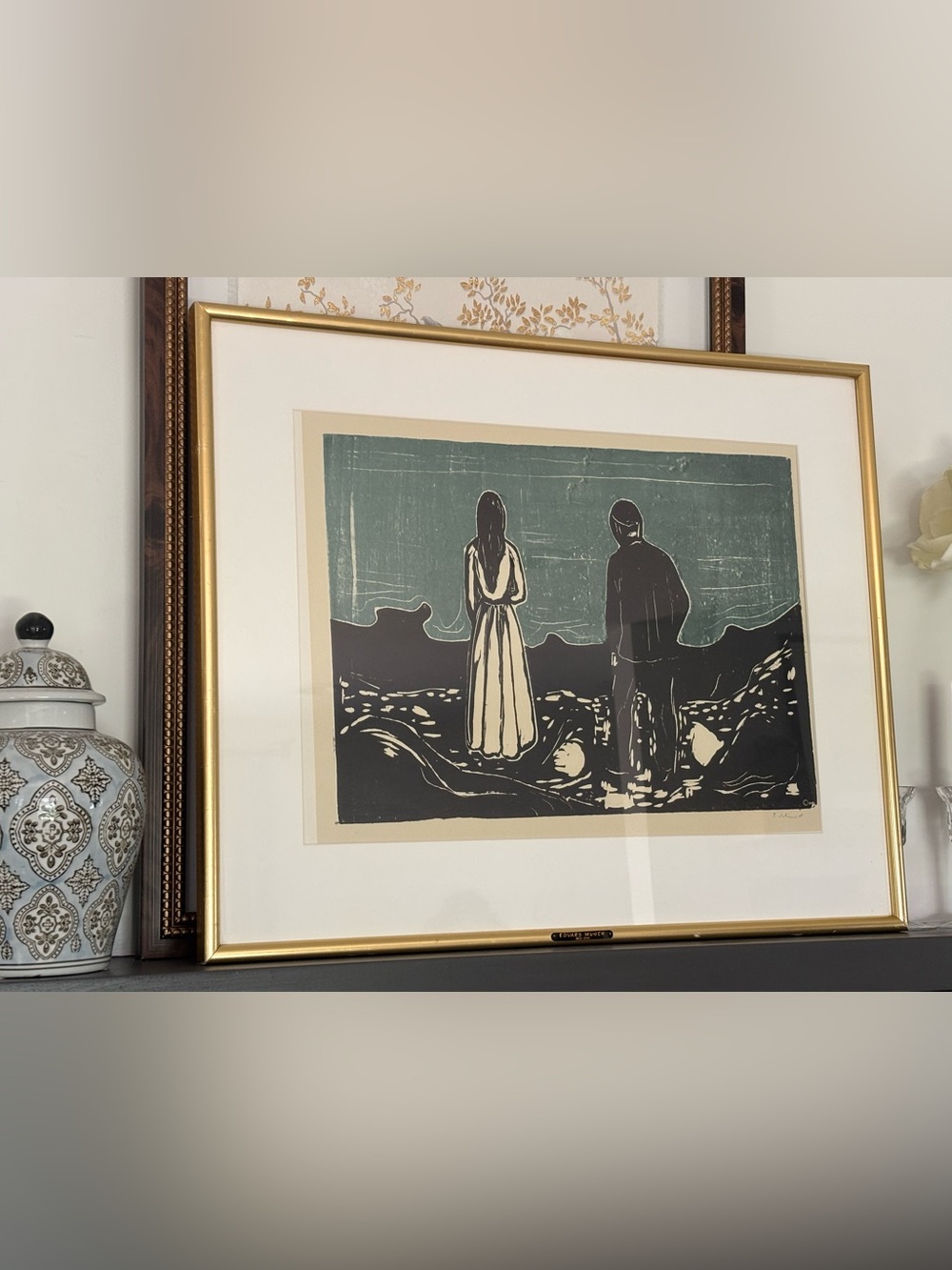 Edvard Munch Print (READ DESCRIPTION) 1899 The Lonely Ones